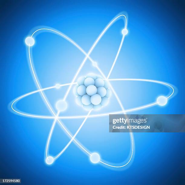 ilustraciones, imágenes clip art, dibujos animados e iconos de stock de atom, artwork - electrón