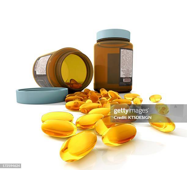 dietary supplements, artwork - supplements bottle stock illustrations