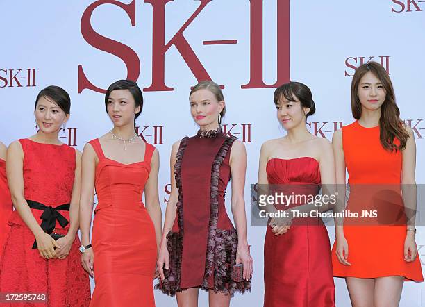 Kim Hee-Ae, Tang Wei, Kate Bosworth, Lim Soo-Jung and Lee Yeon-Hee attend the SK-II Global Event 'Honoring The Spirit Of Discovery' at the Raum on...