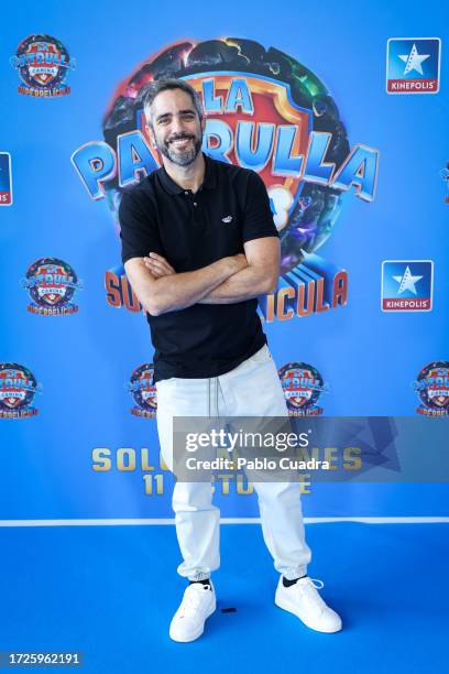 Roberto Leal attends "La Patrulla Canina: La SuperPelícula" photocall at Kinepolis Cinema on October 07, 2023 in Madrid, Spain.