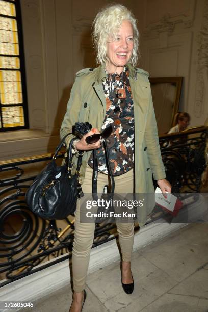 Ellen Von Unwerth attends the Jean Paul Gaultier show as part of Paris Fashion Week Haute-Couture Fall/Winter 2013-2014 at 325 Rue Saint Martin on...