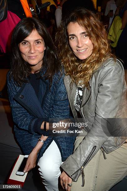 Emmanuelle Alt and Mademoiselle Agnes attend the Jean Paul Gaultier show as part of Paris Fashion Week Haute-Couture Fall/Winter 2013-2014 at 325 Rue...