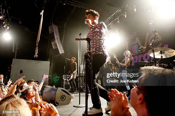 Singer Adam Lambert performs live at Playhouse Hollywood on July 3, 2013 in Los Angeles, California.