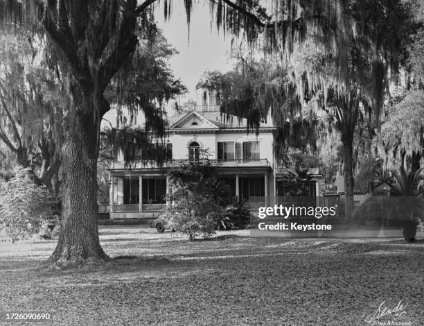 The main house of Goodwood, on what was once the Goodwood cotton plantation near Tallahassee in Leon County, Florida, circa 1955. Also known as Old...