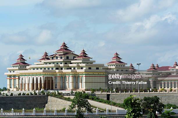 View of the Burmese parliament in Naypyidaw..