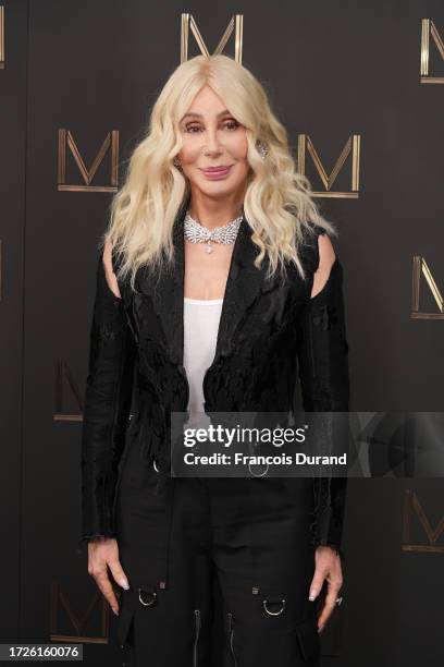 Cher attends the 2023 Messika High Jewelry Show as part of the Paris Fashion Week on September 28, 2023 in Paris, France.