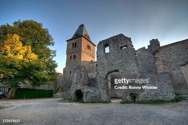 burg frankenstein - germany castle stock pictures, royalty-free photos & images