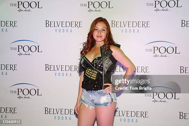 Singer Guinevere poses before her performance at the Pool After Dark, Harrah's Atlantic City on Wednesday July 3, 2013