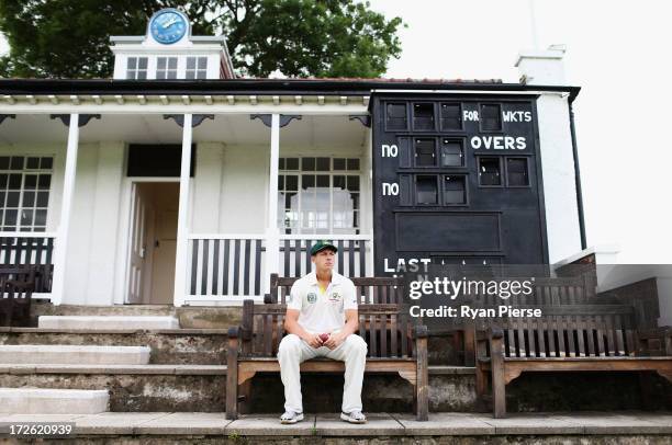 James Pattinson of Australia poses during a portrait session at New Road on July 4, 2013 in Worcester, England.