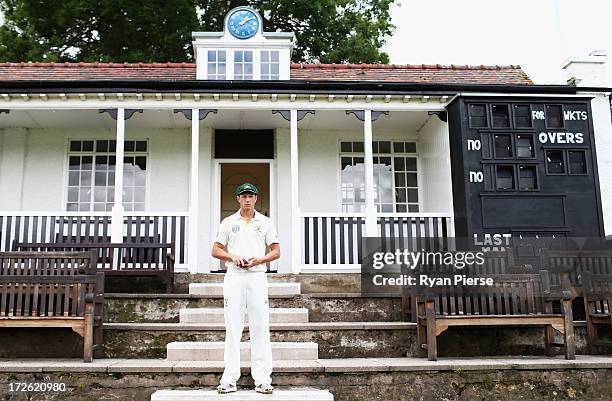 James Pattinson of Australia poses during a portrait session at New Road on July 4, 2013 in Worcester, England.