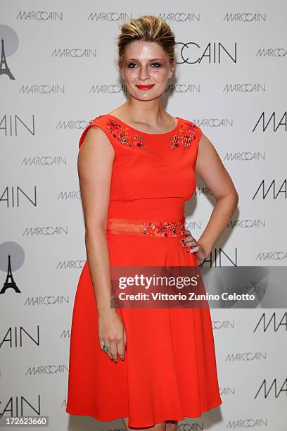 Mischa Barton attends the Marc Cain Photocall during the Mercedes-Benz Fashion Week Spring/Summer 2014 at the Hotel Adlon on July 4, 2013 in Berlin,...