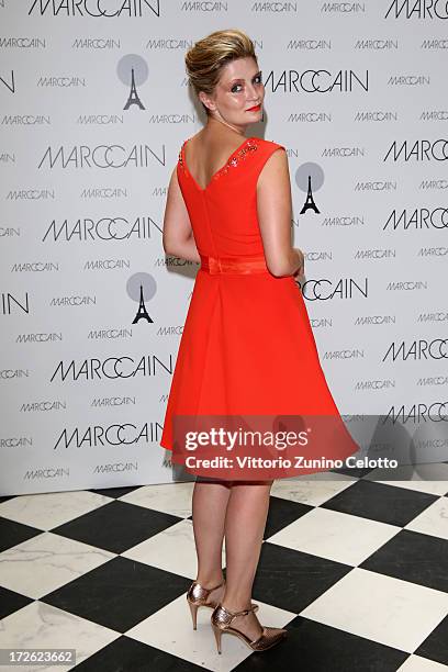 Mischa Barton attends the Marc Cain Photocall during the Mercedes-Benz Fashion Week Spring/Summer 2014 at the Hotel Adlon on July 4, 2013 in Berlin,...