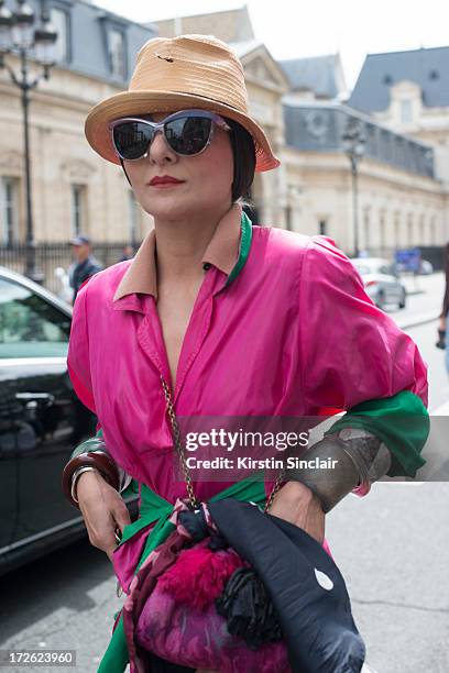 Stylist Catherine Barba on day 3 of Paris Collections: Womens Haute Couture on July 03, 2013 in Paris, France.