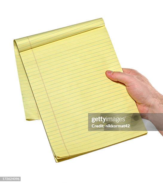 note pad i - yellow note pad stock pictures, royalty-free photos & images