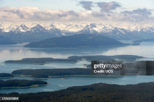 Islands in southern Glacier Bay National Park, Alaska.