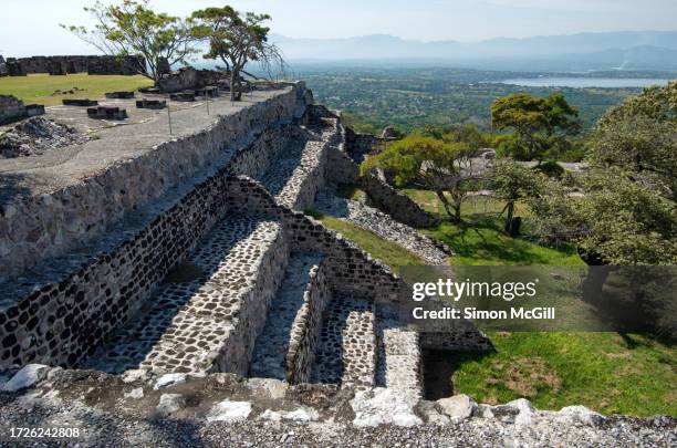 xochicalco, miacatlán, morelos, mexico - xochicalco stock pictures, royalty-free photos & images