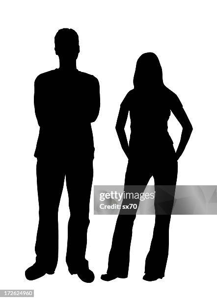 hipster startup company - youth empowerment silhouette stock illustrations