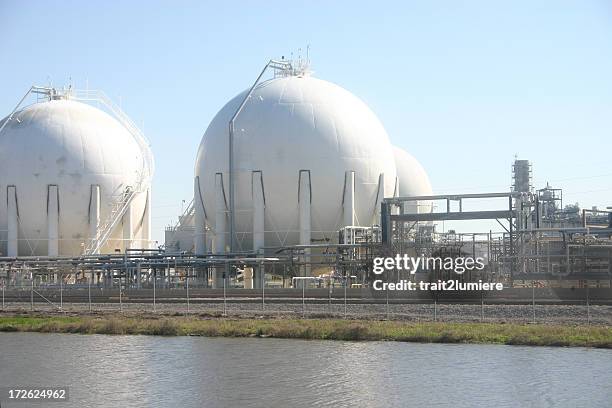 gas aufbewahrungsmöglichkeit - lagerhaltung stock-fotos und bilder