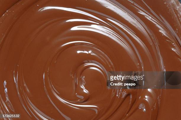 cioccolato - chocolate swirls foto e immagini stock