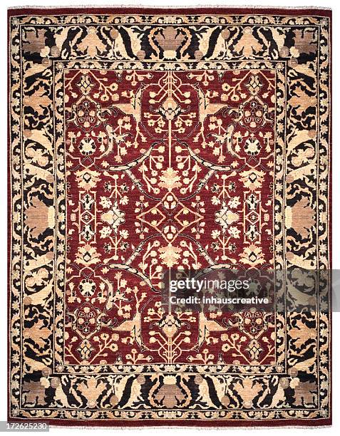 persian oriental rug - perzisch tapijt stockfoto's en -beelden