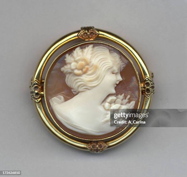 round cameo - cameo brooch stock pictures, royalty-free photos & images