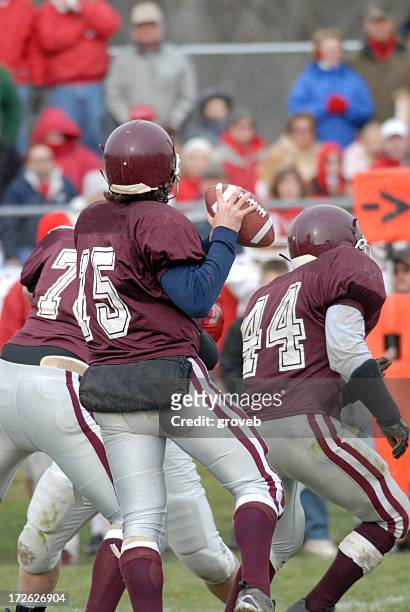 american football quarterback. - quarterback stock pictures, royalty-free photos & images