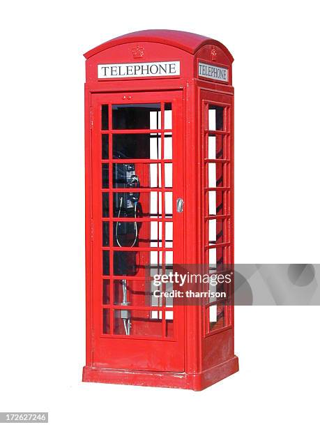 london telephone booth cutout - telephone booth stock pictures, royalty-free photos & images