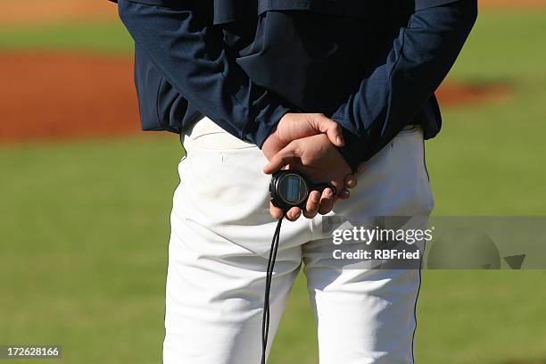 coaching - stopwatch coach stock pictures, royalty-free photos & images