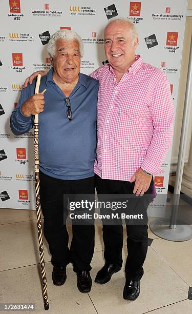 Chefs Antonio Carluccio and Rick Stein attend the private view of 'elBulli: Ferran Adria and The Art of Food' at Somerset House on July 4, 2013 in...