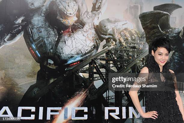 Rinko Kikuchi attends the European Premiere of 'Pacific Rim' at BFI IMAX on July 4, 2013 in London, England.