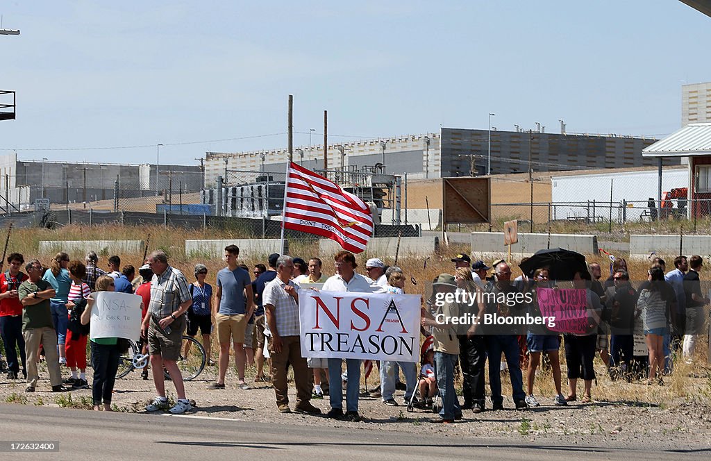 Protestors Demonstrate Outside The National Security Agency (NSA) Facility