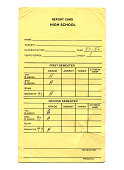 High School Report Card - Grunge