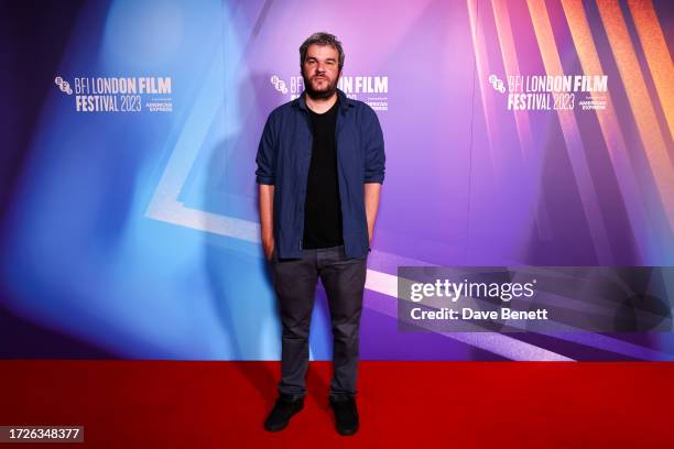 Christos Nikou attends the 2023 BFI London Film Festival Official Competition red carpet premiere of Apple Original Films’ “FINGERNAILS" at BFI...