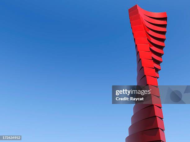 modern helical architectural building - torn byggnadskonstruktion bildbanksfoton och bilder