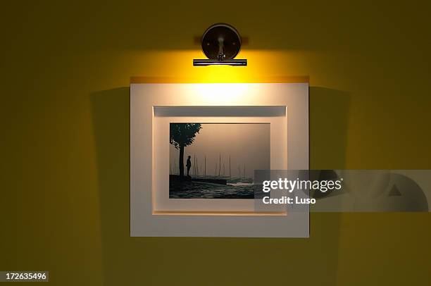 picture on the wall  gallery - lighting equipment photos stock pictures, royalty-free photos & images