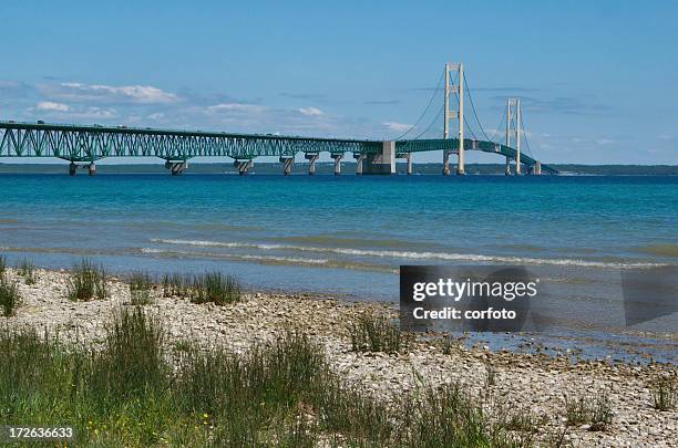 マキナック橋 - mackinac bridge ストックフォトと画像