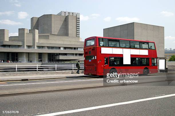 bus-werbung - london buses stock-fotos und bilder