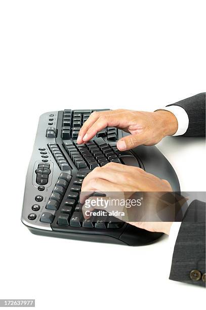 hands on keyboard - human body part stock pictures, royalty-free photos & images