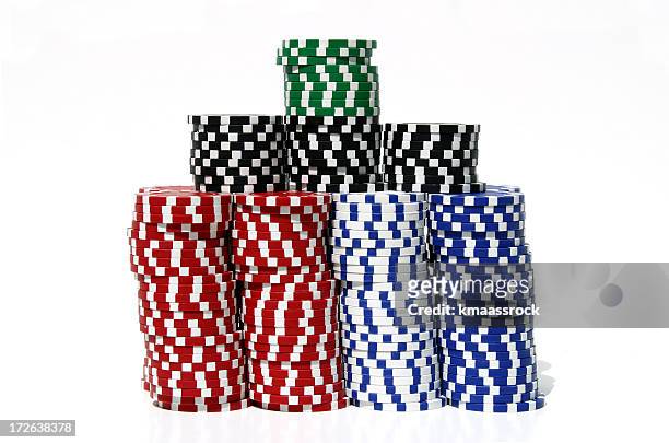 chips - gambling chip stock pictures, royalty-free photos & images