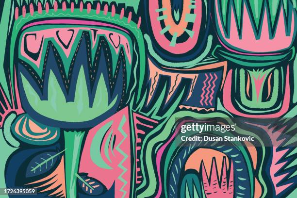 illustrations, cliparts, dessins animés et icônes de modèle de seamless botanique - aloe vera beauty