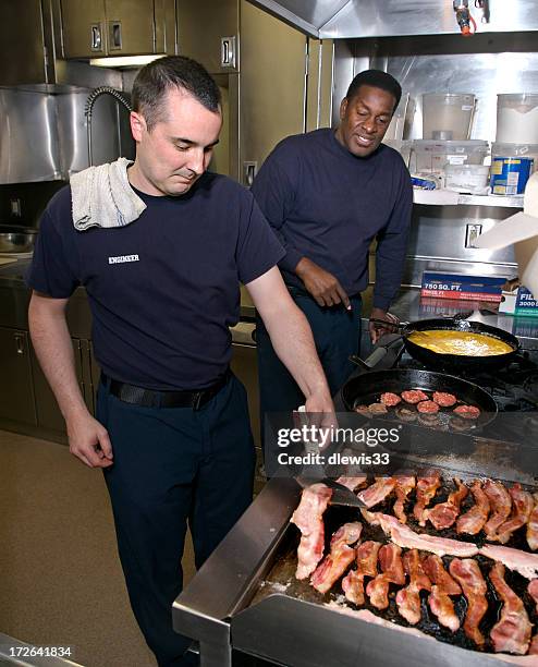 breakfast at the fire station - fire station stock pictures, royalty-free photos & images