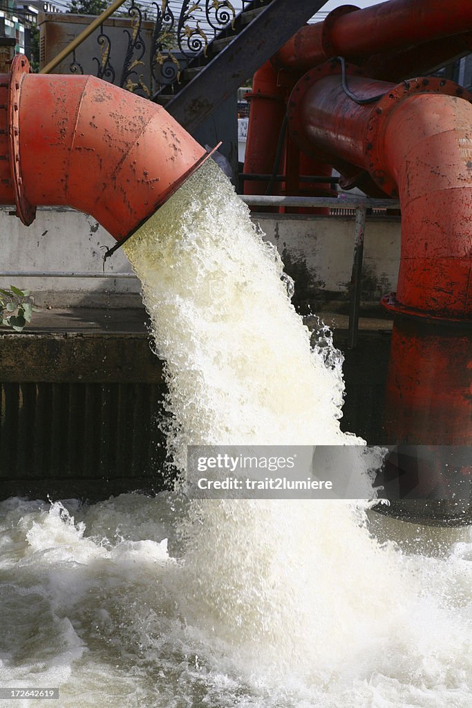 Sewer main pipe in Bangkok, Thailand