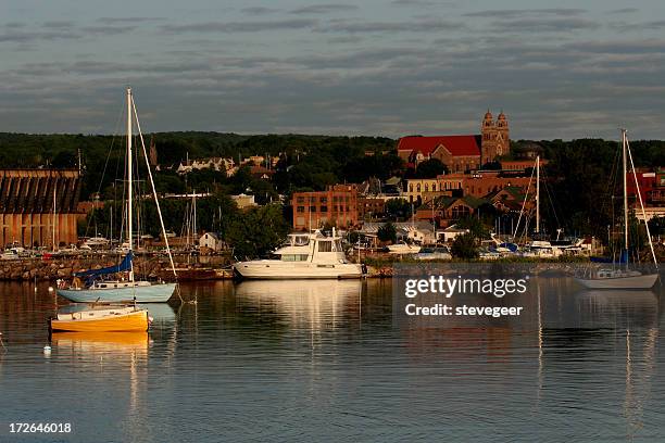 marquette harbor - marquette michigan stock pictures, royalty-free photos & images