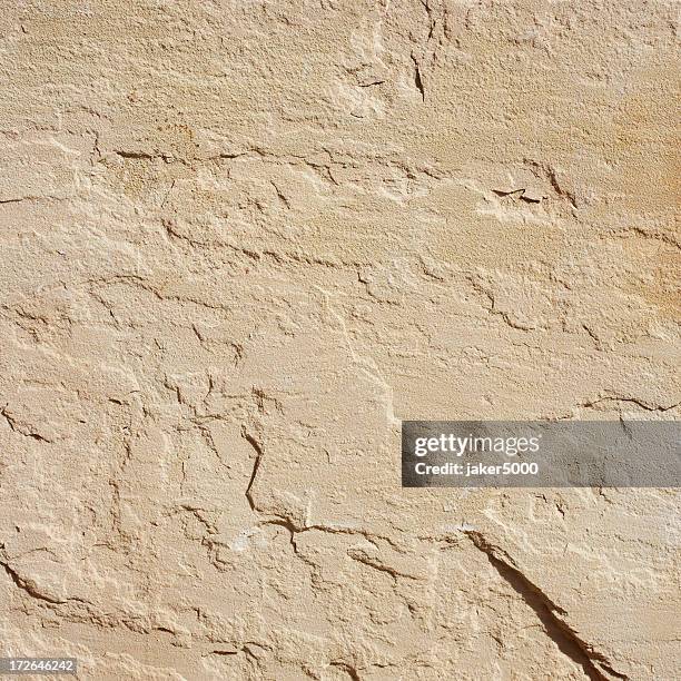 beige sandstone texture in sun - steen stockfoto's en -beelden