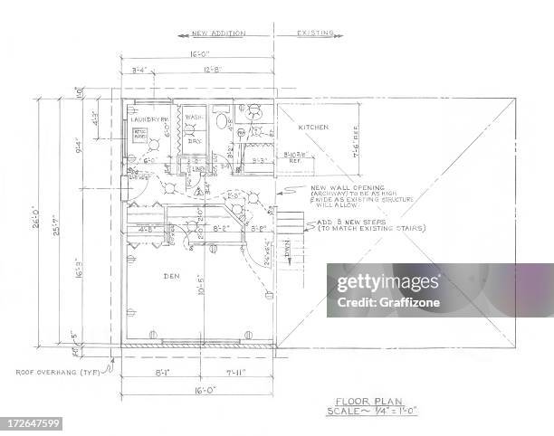 floor plan - bldg 2005 stock illustrations