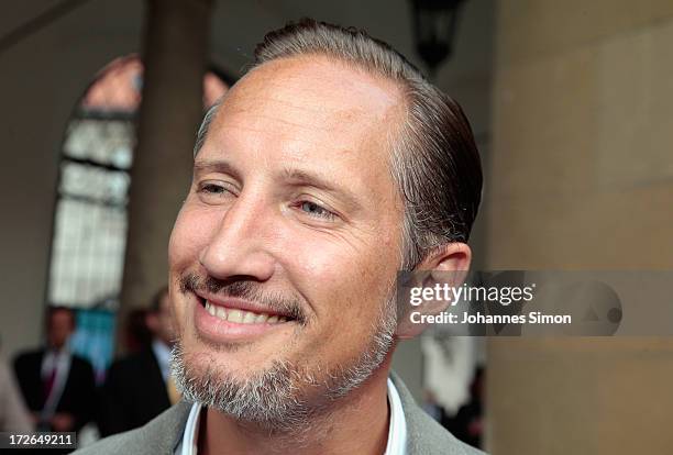 German actor Benno Fuermann arrives for the Bernhard Wicki Award ceremony at Munich film festival on July 4, 2013 in Munich, Germany.