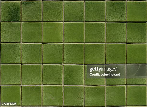 green tile - tiled floor stock pictures, royalty-free photos & images