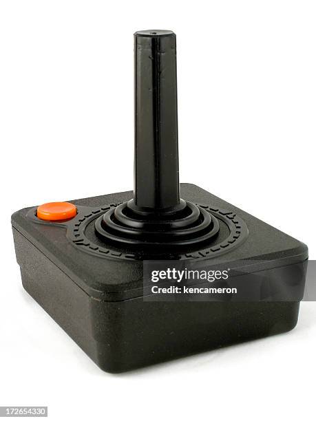 joystick de retro - palanca de juego fotografías e imágenes de stock