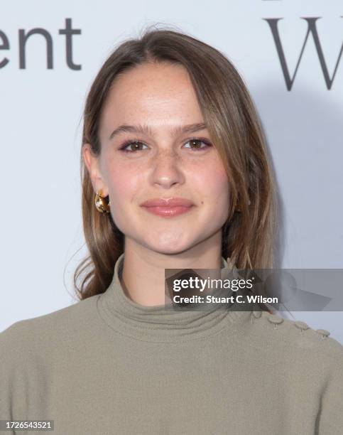 Clara Rugaard attends the Art of Wishes Gala 2023 at Raffles on October 09, 2023 in London, England.