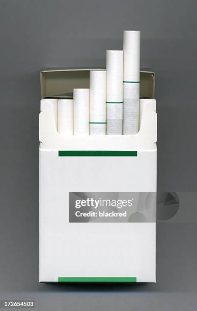 cigarette pack - blank cigarette box stock pictures, royalty-free photos & images